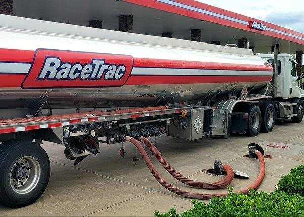 Truck Depositing Fuel